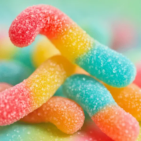Sour worms gummy Sour Worms